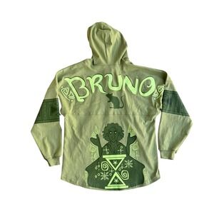 Disney Encanto Bruno Pullover Hoodie Mens Small Green Graphic Movie Character
